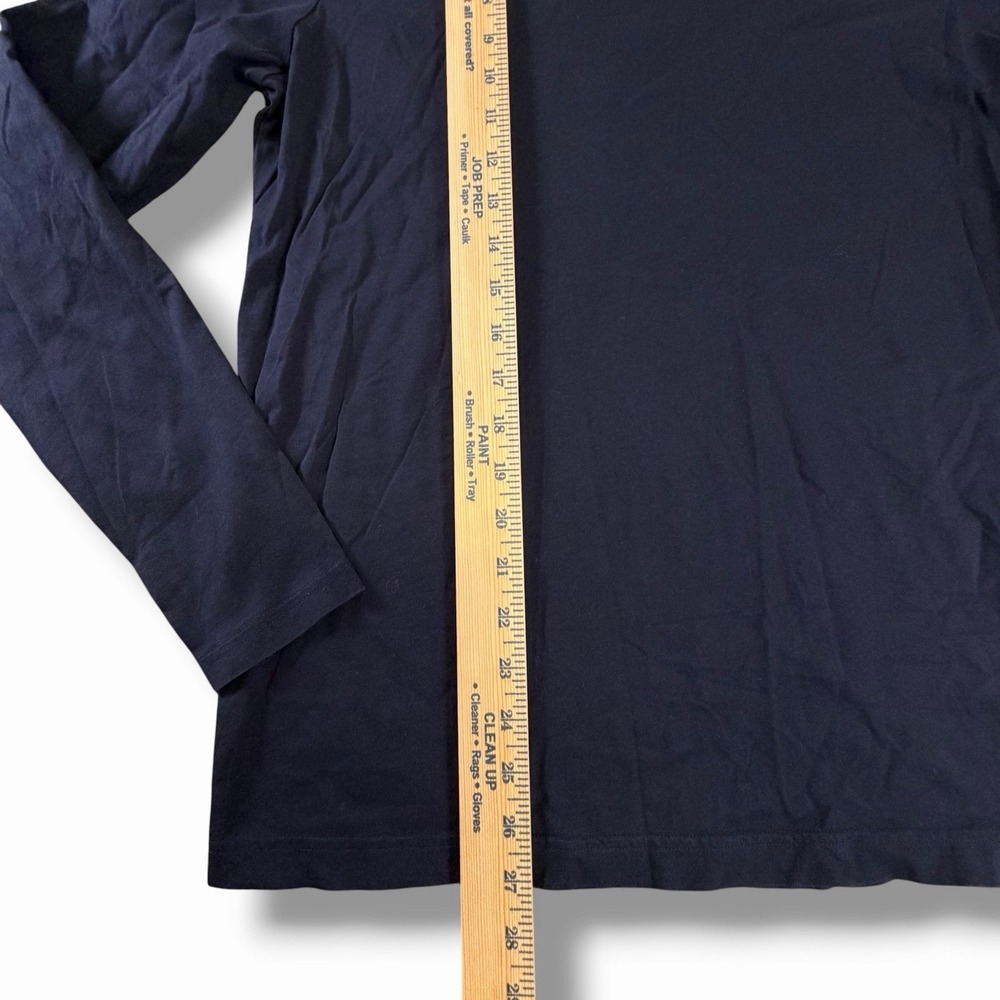 Official Apple Store Employee Logo Unisex T Shirt Long Sleeve Blue Medium M Navy - Picture 9 of 10